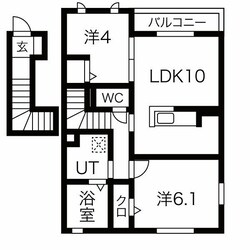 恵比須駅 徒歩8分 2階の物件間取画像